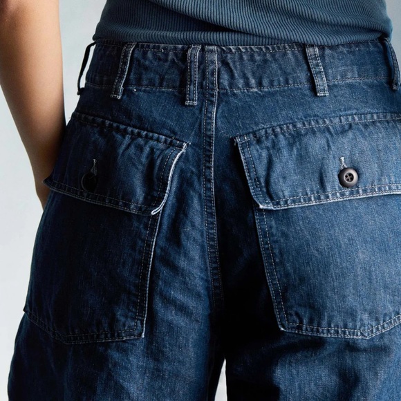 Imogen+ Willie Blake military trouser in washed indigo - Picture 4 of 5